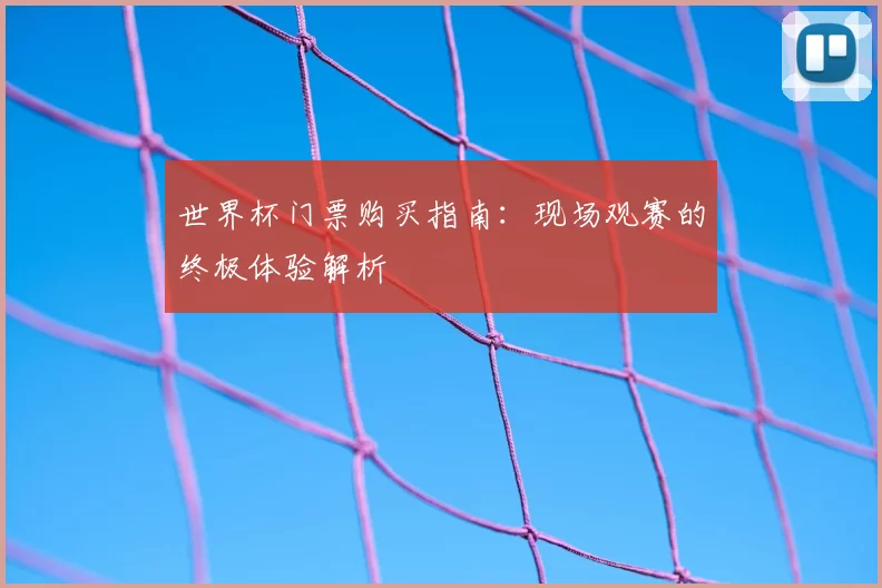 世界杯门票购买指南:现场观赛的终极体验解析