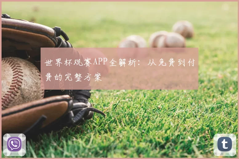 世界杯观赛APP全解析:从免费到付费的完整方案