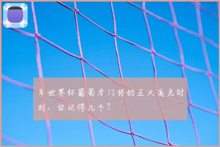 年世界杯葡萄牙门将的五大高光时刻,你记得几个?