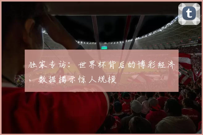 独家专访:世界杯背后的博彩经济,数据揭示惊人规模