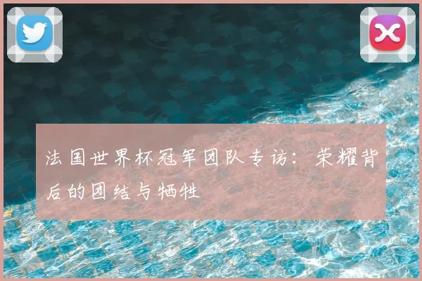 法国世界杯冠军团队专访:荣耀背后的团结与牺牲